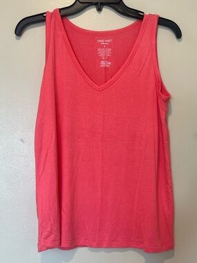Nine West Soft Spun V-Neck Tank Top